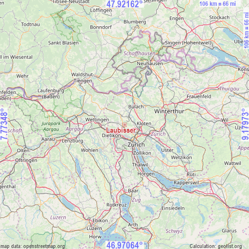 Laubisser on map