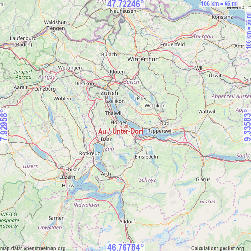 Au / Unter-Dorf on map