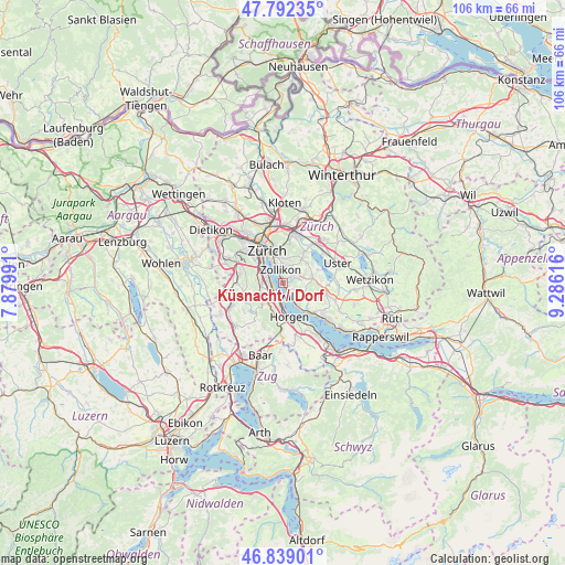 Küsnacht / Dorf on map