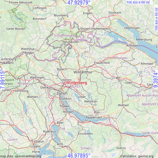 Winterberg on map