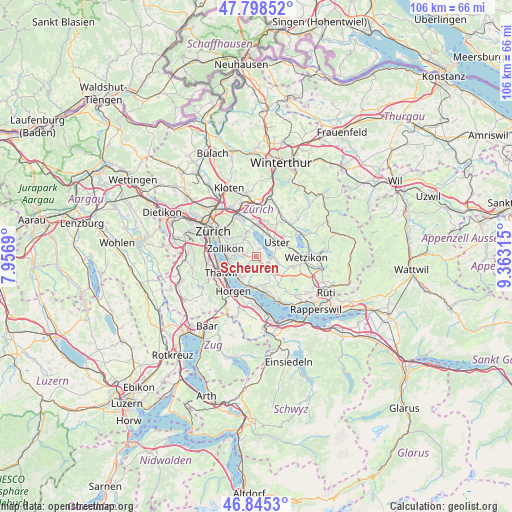 Scheuren on map