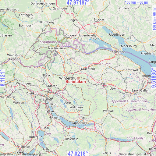 Schottikon on map