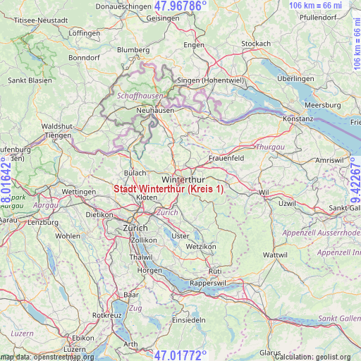 Stadt Winterthur (Kreis 1) on map