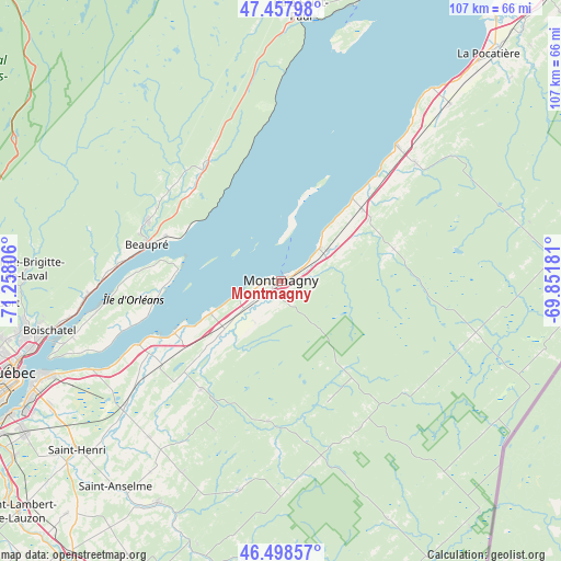 Montmagny on map