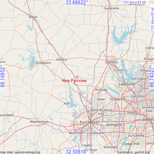 New Fairview on map