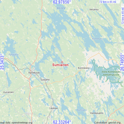 Sumiainen on map