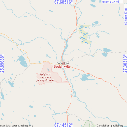 Sodankylä on map