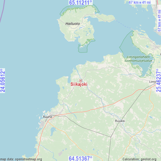 Siikajoki on map