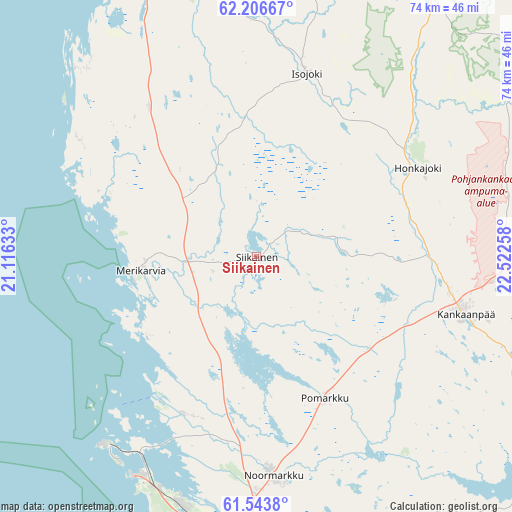 Siikainen on map