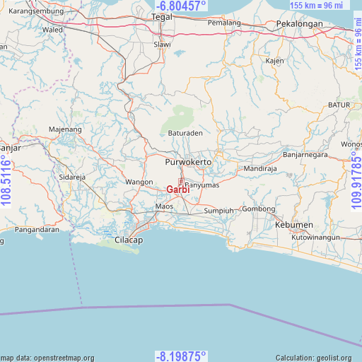 Garbi on map