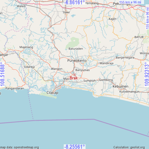Brak on map