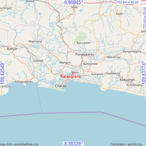 Karangrena on map