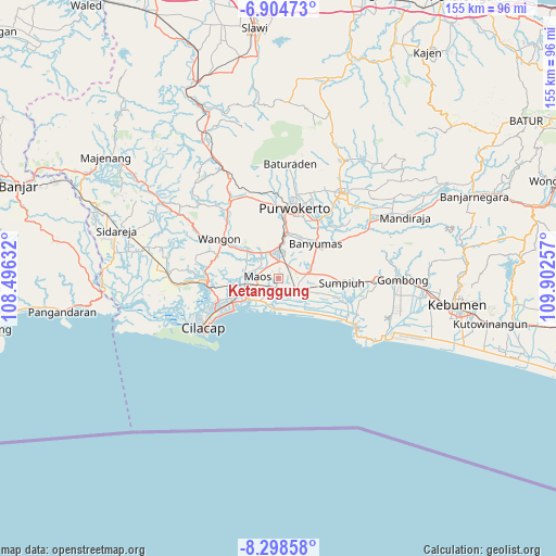 Ketanggung on map