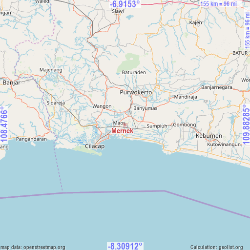 Mernek on map