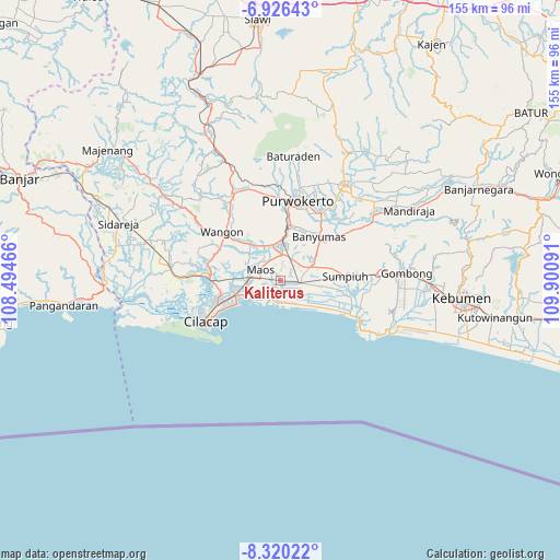 Kaliterus on map