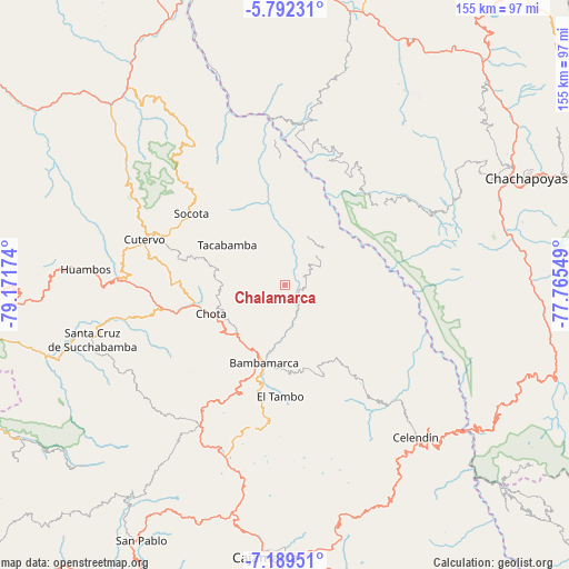 Chalamarca on map