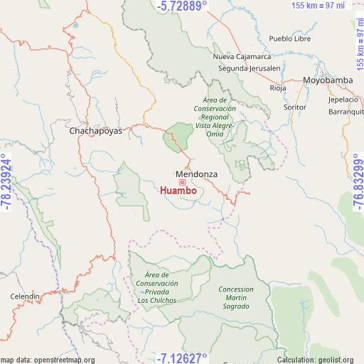 Huambo on map