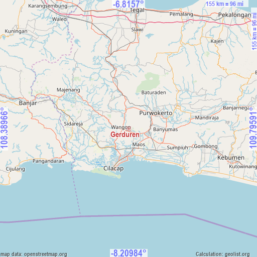 Gerduren on map