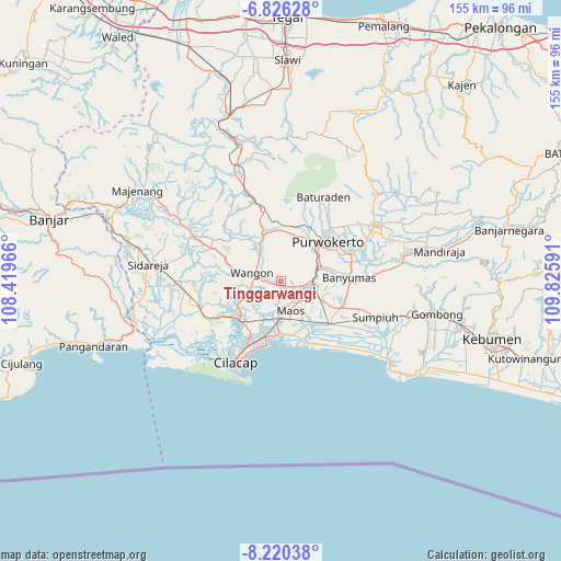 Tinggarwangi on map