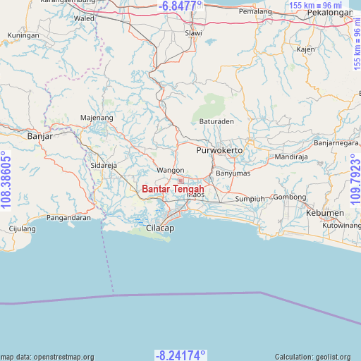 Bantar Tengah on map