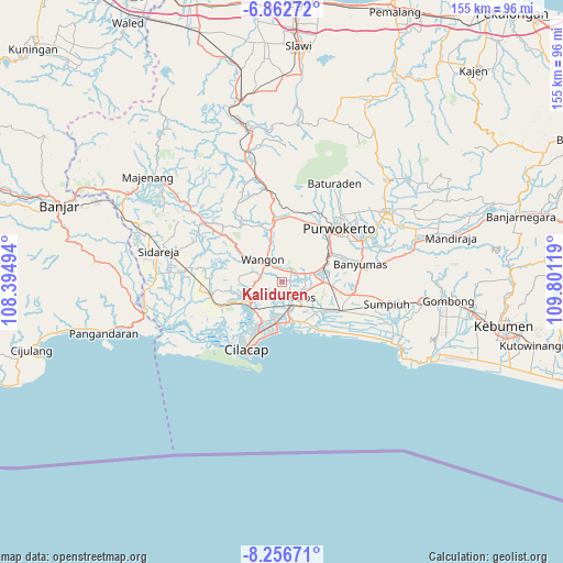 Kaliduren on map