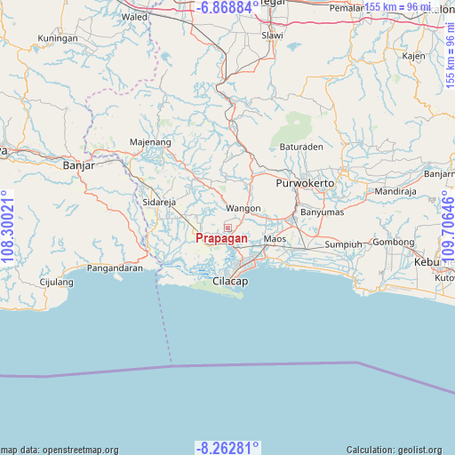 Prapagan on map