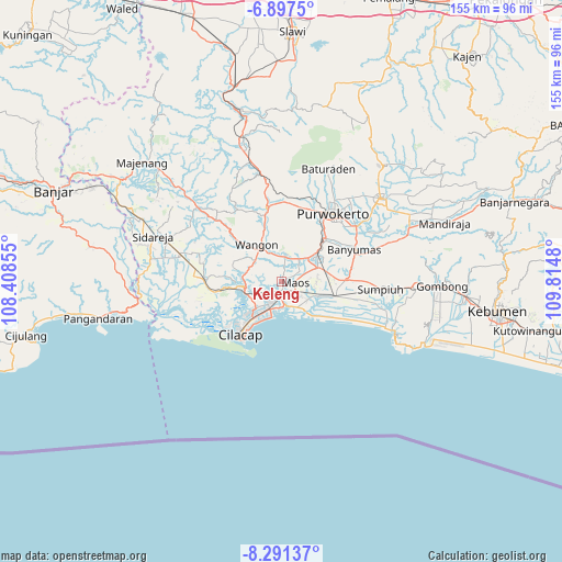 Keleng on map