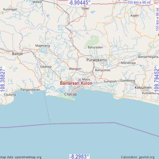 Bantarsari Kulon on map