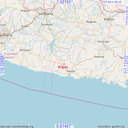Krajan on map