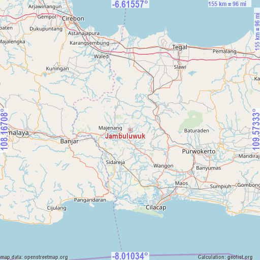 Jambuluwuk on map