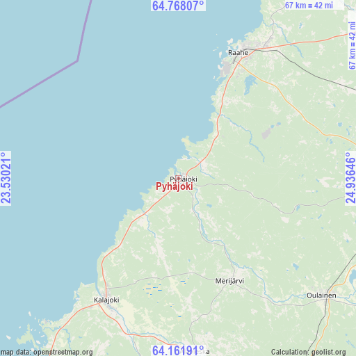 Pyhäjoki on map