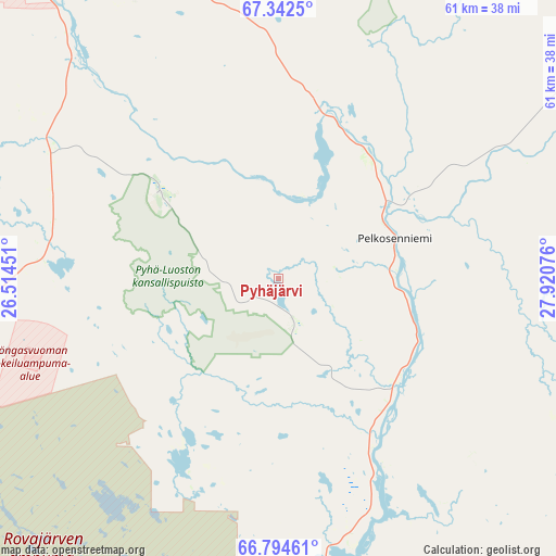 Pyhäjärvi on map