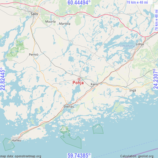 Pohja on map