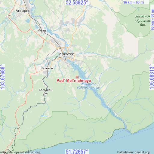 Pad’ Mel’nichnaya on map