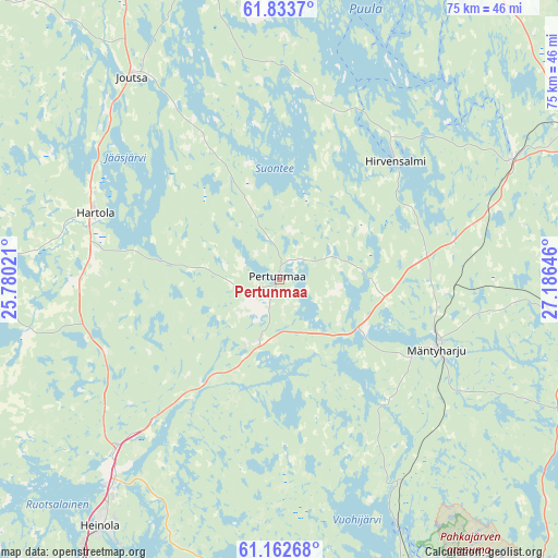 Pertunmaa on map