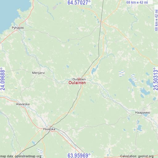 Oulainen on map