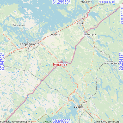 Nuijamaa on map