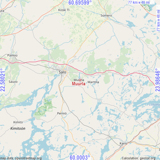 Muurla on map