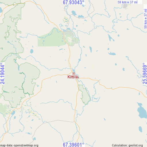 Kittilä on map