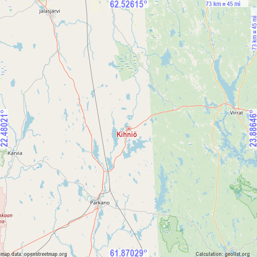 Kihniö on map