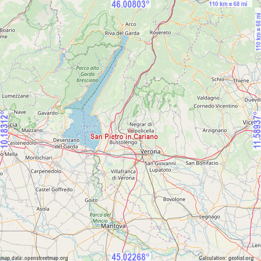 San Pietro in Cariano on map