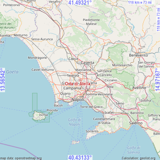 Orta di Atella on map