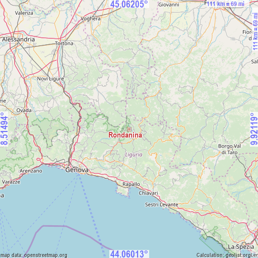 Rondanina on map