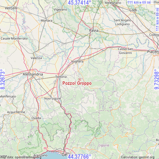 Pozzol Groppo on map