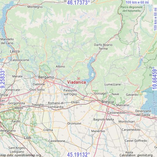 Viadanica on map