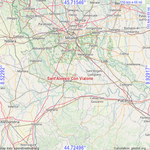 Sant'Alessio Con Vialone on map