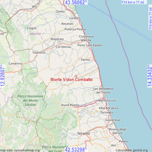 Monte Vidon Combatte on map