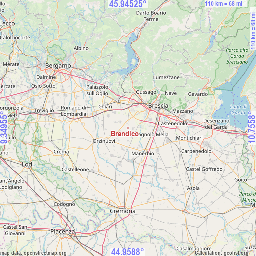 Brandico on map