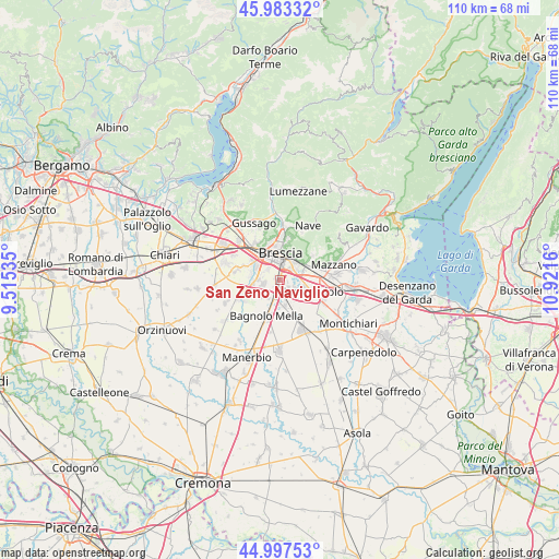 San Zeno Naviglio on map