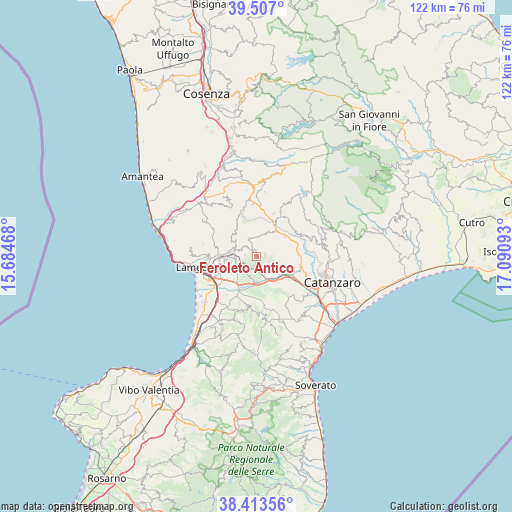 Feroleto Antico on map